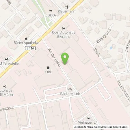 Standortübersicht der Tankstelle Gebr. Gieraths GmbH in 51427 Bergisch Gladbach