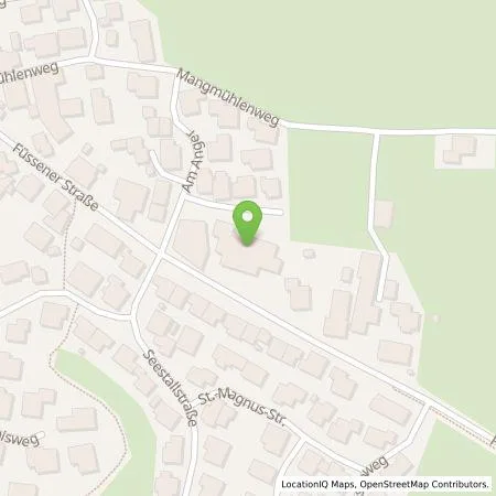 Standortübersicht der Tankstelle Theodor Miller Kraftfahrzeuge Stefan Miller e.K. in 87672 Roßhaupten