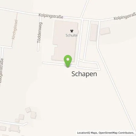 Standortübersicht der Tankstelle Heinrich Schulte GmbH in 48480 Schapen