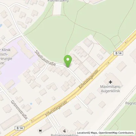 Standortübersicht der Tankstelle N-ERGIE Aktiengesellschaft in 90491 Nürnberg