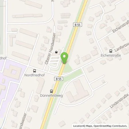 Standortübersicht der Tankstelle Westfalen Weser Ladeservice GmbH in 59872 Meschede