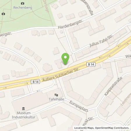 Standortübersicht der Tankstelle N-ERGIE Aktiengesellschaft in 90491 Nuernberg