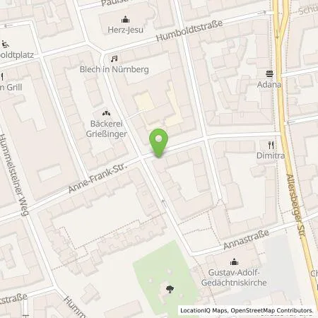 Standortübersicht der Tankstelle N-ERGIE Aktiengesellschaft in 90459 Nürnberg