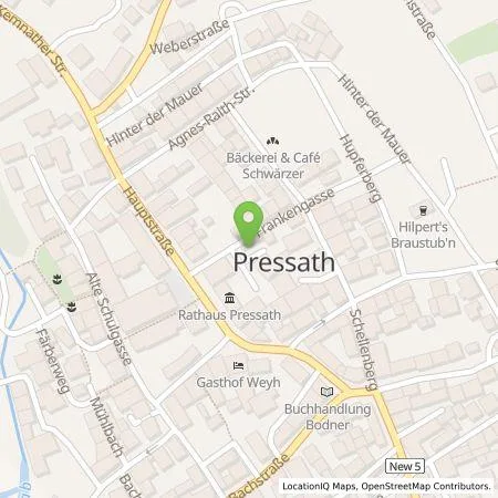 Standortübersicht der Tankstelle Stadtwerke Amberg Bäder und Park GmbH in 92690 Pressath