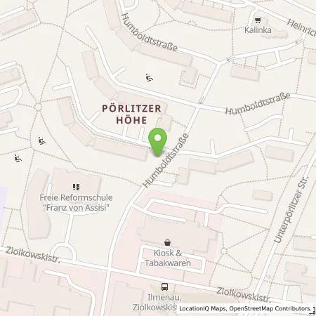 Standortübersicht der Tankstelle AreaCharge GmbH in 98693 Ilmenau