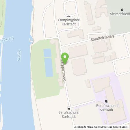 Standortübersicht der Tankstelle NEG Neue Energien Mainfranken GmbH in 97753 Karlstadt