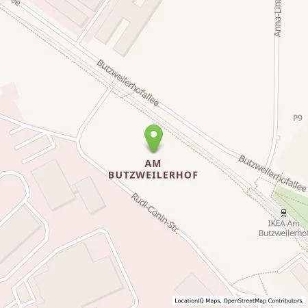 Standortübersicht der Tankstelle TankE GmbH in 50829 Köln