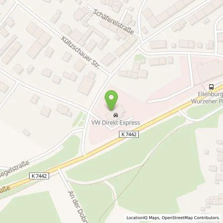 Standortübersicht der Tankstelle Autohaus im Geiseltal GmbH in 04838 Eilenburg