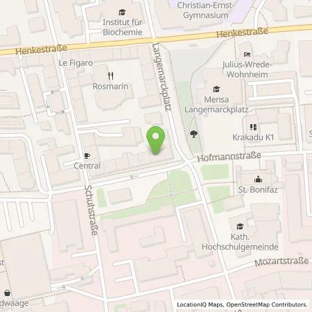 Standortübersicht der Tankstelle EDE - Energiedienst Erlangen GmbH in 91052 Erlangen