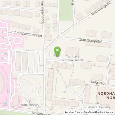 Standortübersicht der Tankstelle AreaCharge GmbH in 99734 Nordhausen