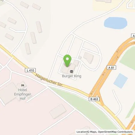 Standortübersicht der Tankstelle Shell Deutschland GmbH in 72186 Empfingen