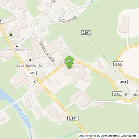 Standortübersicht der Tankstelle iQma energy GmbH & Co.KG in 59889 Eslohe (Sauerland)