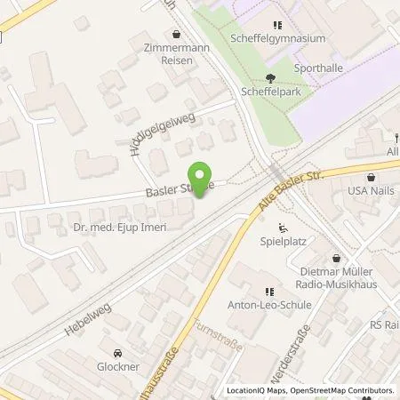 Standortübersicht der Tankstelle Ludwig Förster in 79713 Bad Säckingen