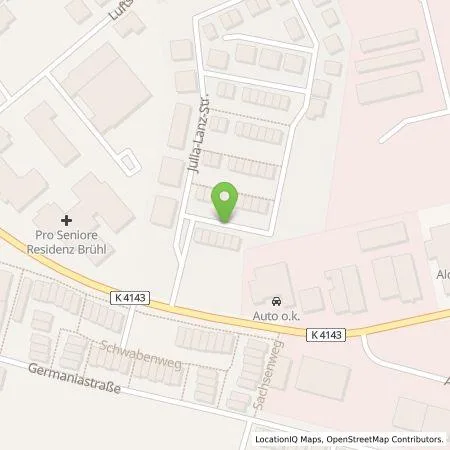 Standortübersicht der Tankstelle Christina Mory in 68782 Brühl