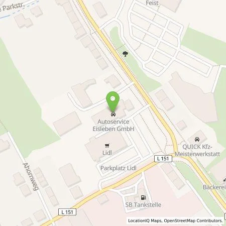 Standortübersicht der Tankstelle Stadtwerke Lutherstadt Eisleben GmbH in 06295 Lutherstadt Eisleben