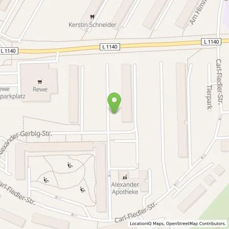 Standortübersicht der Tankstelle AreaCharge GmbH in 98527 Suhl