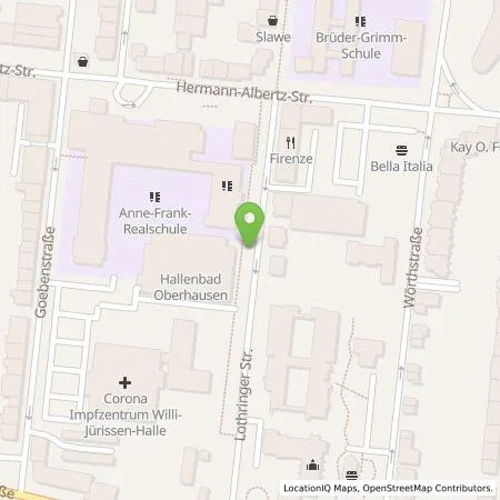 Standortübersicht der Tankstelle Energieversorgung Oberhausen AG in 46045 Oberhausen