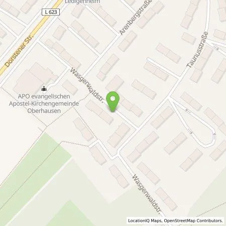 Standortübersicht der Tankstelle Energieversorgung Oberhausen AG in 46119 Oberhausen