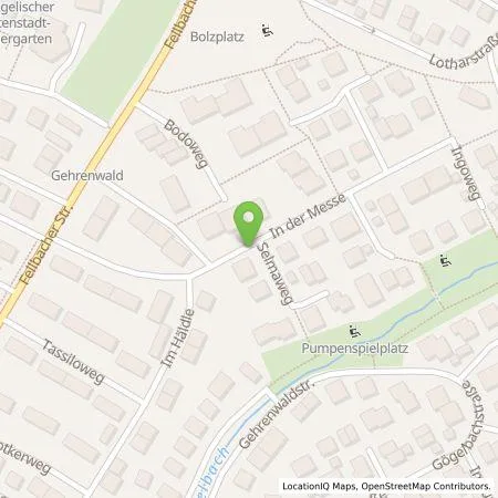 Standortübersicht der Tankstelle Stadtwerke Stuttgart GmbH in 70327 Stuttgart