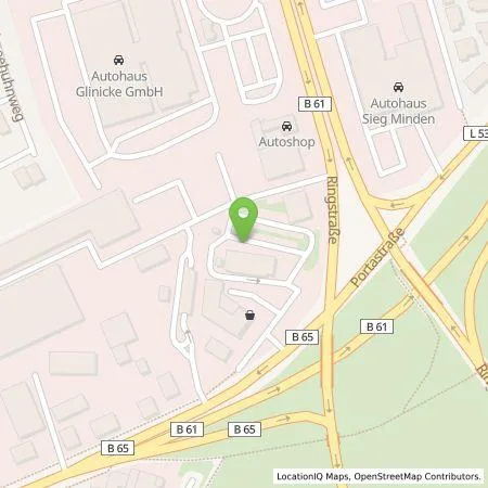 Standortübersicht der Tankstelle EWE Go GmbH in 32429 Minden