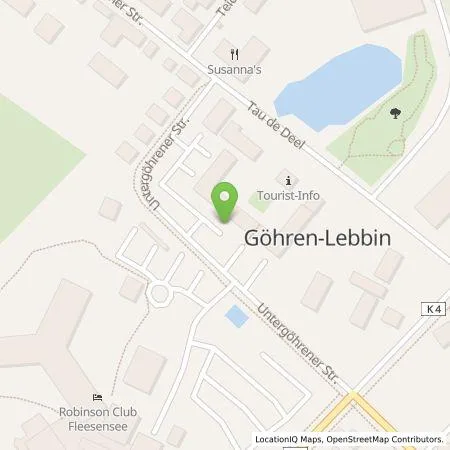 Standortübersicht der Tankstelle Fleesensee Holding GmbH in 17213 Göhren-Lebbin