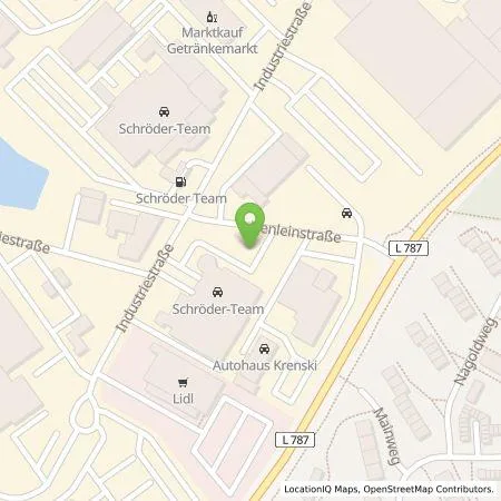 Standortübersicht der Tankstelle Schröder Team Sennestadt GmbH & Co. KG in 33689 Bielefeld