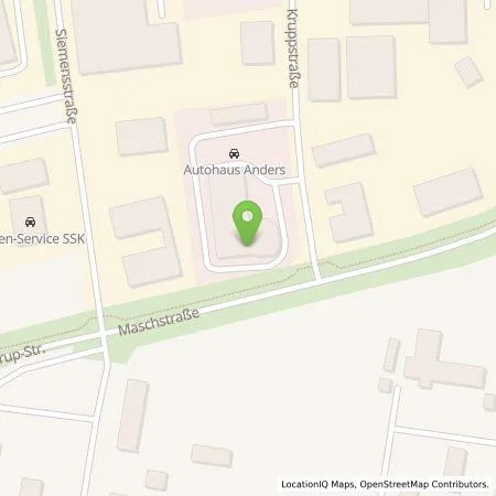 Standortübersicht der Tankstelle Autohaus Anders GmbH in 49356 Diepholz