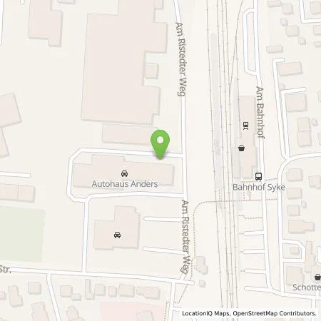 Standortübersicht der Tankstelle Autohaus Anders GmbH in 28857 Syke