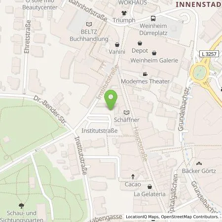 Standortübersicht der Tankstelle Stadtwerke Weinheim GmbH in 69469 Weinheim