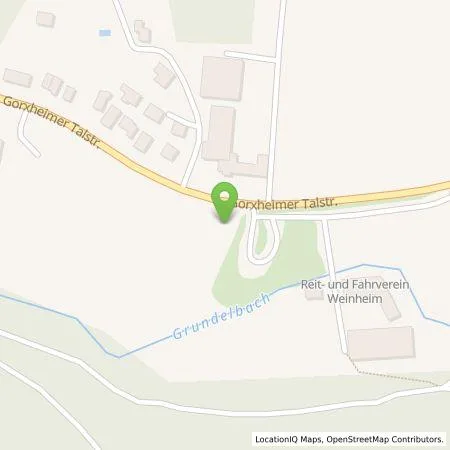 Standortübersicht der Tankstelle Stadtwerke Weinheim GmbH in 69469 Weinheim