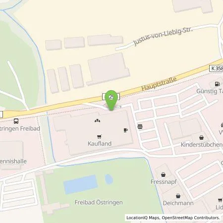 Standortübersicht der Tankstelle Kaufland Dienstleistung GmbH & Co. KG in 76684 Östringen