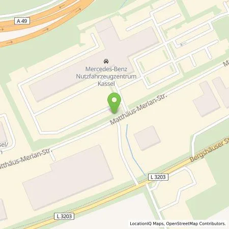 Standortübersicht der Tankstelle Daimler Truck AG in 34253 Lohfelden