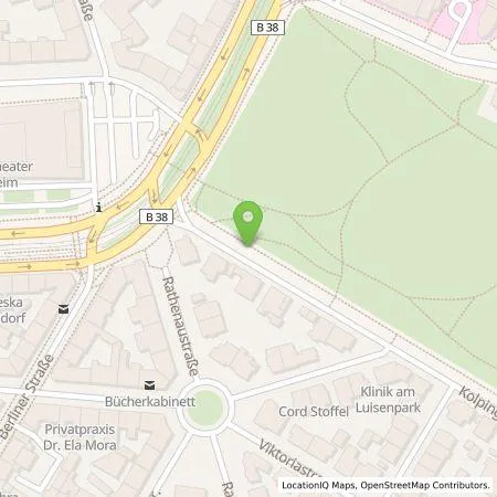 Standortübersicht der Tankstelle MVV Energie AG in 68165 Mannheim