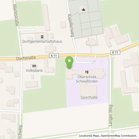 Standortübersicht der Tankstelle Backcharge GmbH in 27252 Schwaförden