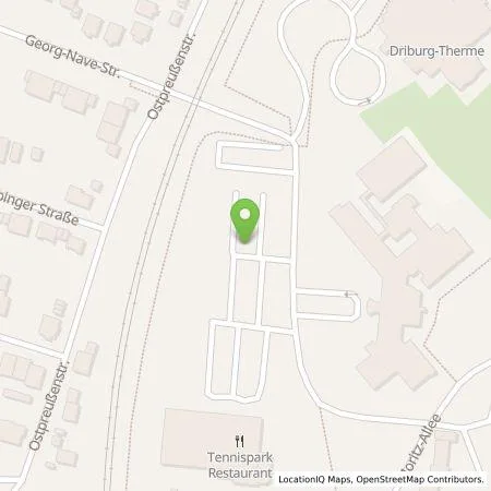 Standortübersicht der Tankstelle Westfalen Weser Ladeservice GmbH in 33014 Bad Driburg