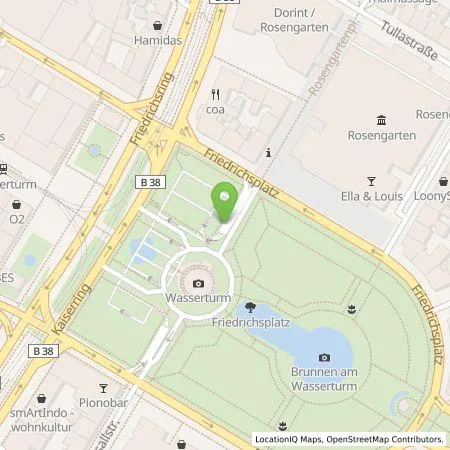 Standortübersicht der Tankstelle MVV Energie AG in 68165 Mannheim