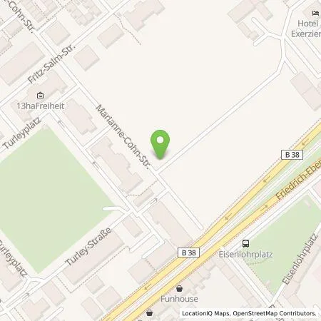 Standortübersicht der Tankstelle MVV Energie AG in 68167 Mannheim