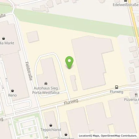Standortübersicht der Tankstelle Autohaus Sieg GmbH in 32457 Porta Westfalica