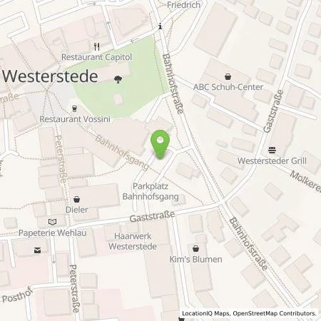 Standortübersicht der Tankstelle EWE Go GmbH in 26655 Westerstede