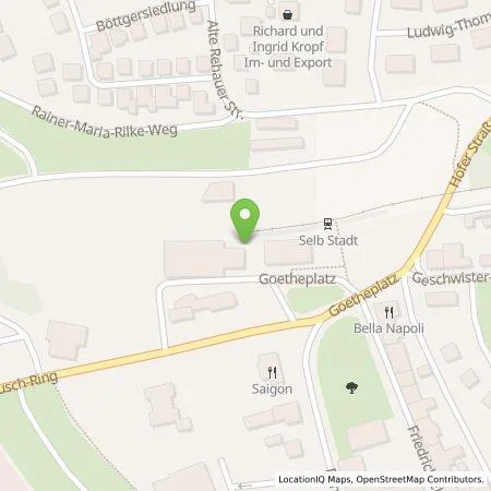 Standortübersicht der Tankstelle ZukunftsEnergie Nordostbayern in 95100 Selb