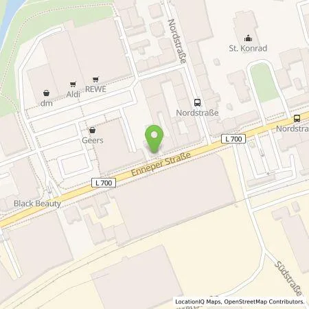 Standortübersicht der Tankstelle EWE Go GmbH in 58135 Hagen