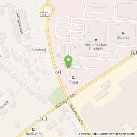 Standortübersicht der Tankstelle EWE Go GmbH in 45964 Gladbeck