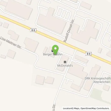 Standortübersicht der Tankstelle EWE Go GmbH in 57610 Altenkirchen