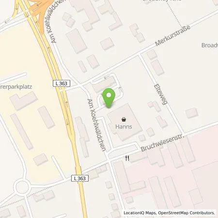 Standortübersicht der Tankstelle EWE Go GmbH in 66877 Ramstein-Miesenbach