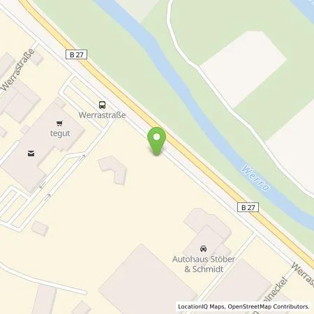 Standortübersicht der Tankstelle Glinicke Energie+Service GmbH in 37242 Bad Sooden-Allendorf