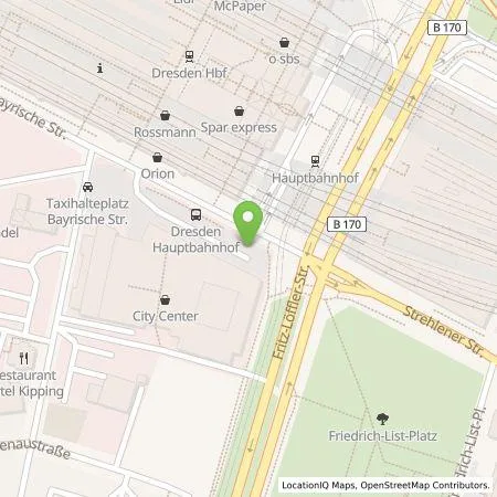 Standortübersicht der Tankstelle SachsenEnergie AG in 01069 Dresden