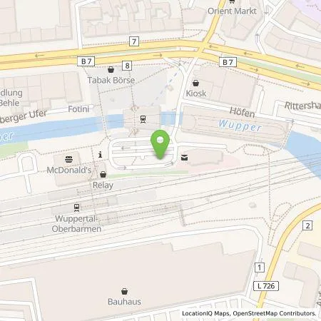 Standortübersicht der Tankstelle WSW Energie & Wasser AG in 42277 Wuppertal