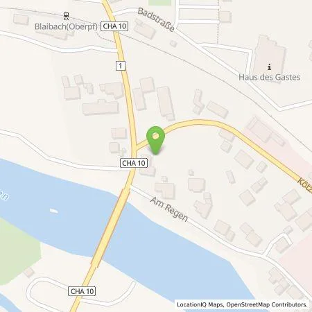 Standortübersicht der Tankstelle cocharge gmbh in 93476 Blaibach