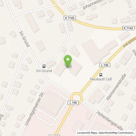 Standortübersicht der Tankstelle Lidl Dienstleistung GmbH & Co. KG in 72469 Meßstetten