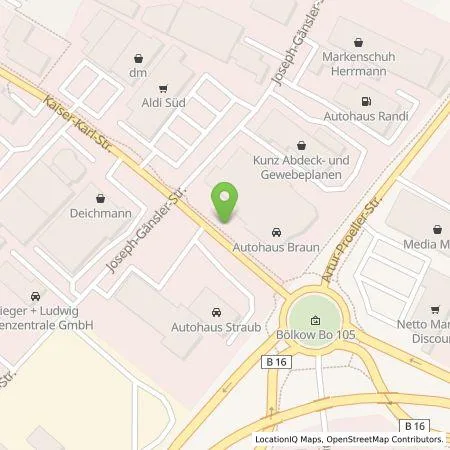 Standortübersicht der Tankstelle energie schwaben gmbh in 86609 Donauwörth